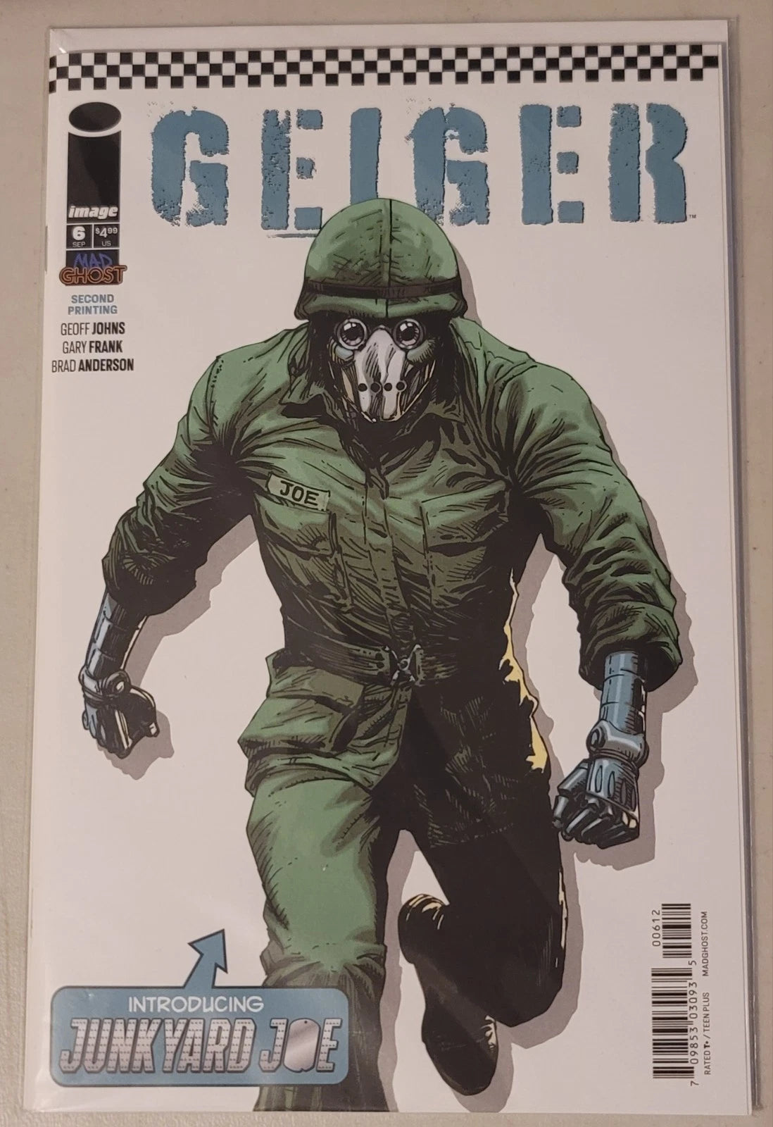 Geiger #6 2nd Print 1st Junkyard Joe Geoff Johns Image Comics 2021 Mad Ghost